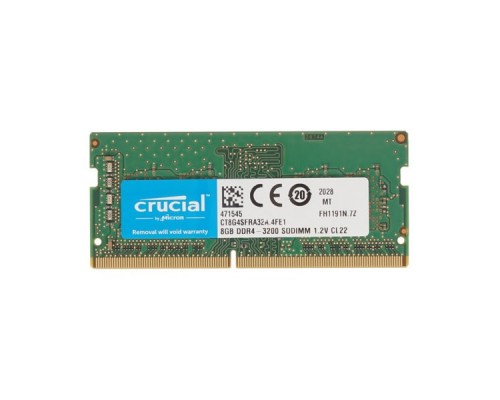 Оперативная память для ноутбука 8GB DDR4 3200 MHz Crucial CT8G4SFRA32A