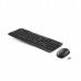 Комплект беспроводной клавиатура+мышь  Delux DLD-0605OGB черный