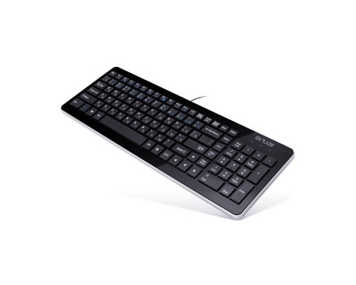 Клавиатура ультратонкая Delux DLK-1500UB черная