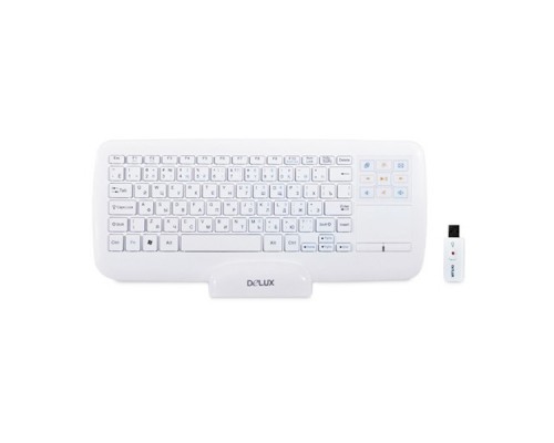 Клавиатура беспроводная ультратонкая Delux DLK-2880GW белая