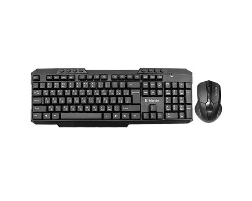 Комплект беспроводной клавиатура+мышь Defender Jakarta C-805 RU черный