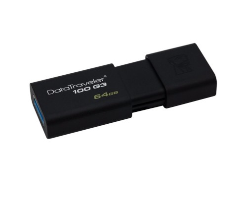 USB Флеш 64GB 3.0 Kingston DT100G3/64GB черный