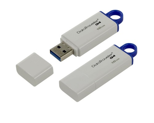 USB Флеш 16GB 3.0 Kingston DTIG4/16GB белый