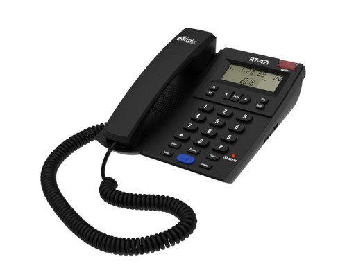 Телефон проводной Ritmix RT-471 черный
