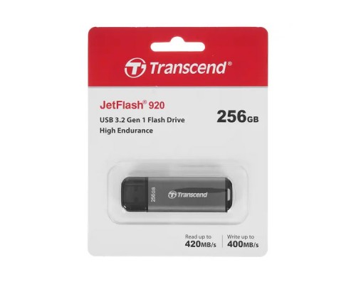 USB Флеш 256GB 3.2 Transcend TS256GJF920 серый