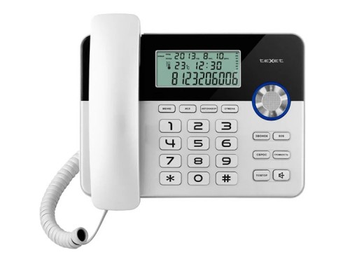 Телефон проводной Texet TX-259 черный
