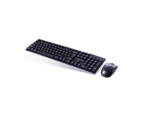 Комплект беспроводной клавиатура+мышь Delux DLD-1505OGB черный