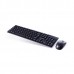 Комплект беспроводной клавиатура+мышь Delux DLD-1505OGB черный