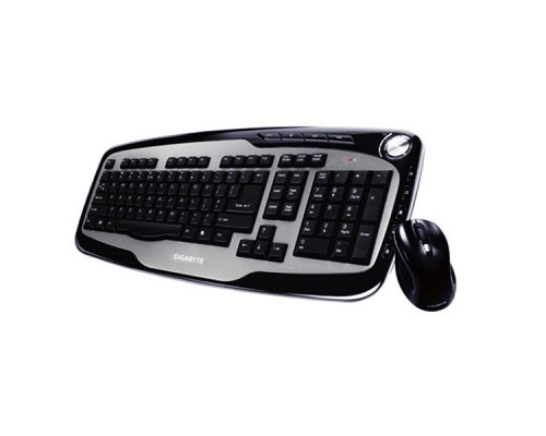 Комплект беспроводной клавиатура+мышь Gigabyte GK-KM7600 черный