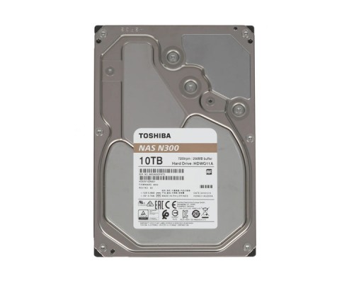 Жесткий диск для систем NAS HDD 10Tb TOSHIBA N300 HDWG11AEZSTA