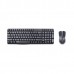 Комплект беспроводной клавиатура+мышь Rapoo X1800 черный