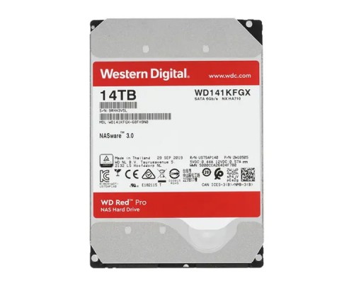 Жесткий диск 14Tb Western Digital Red PRO WD141KFGX
