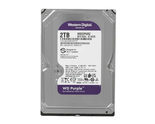 Жесткий диск 2Tb Western Digital Purple WD22PURZ